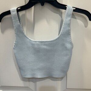 Aritzia Babaton Crop Top in Light Blue